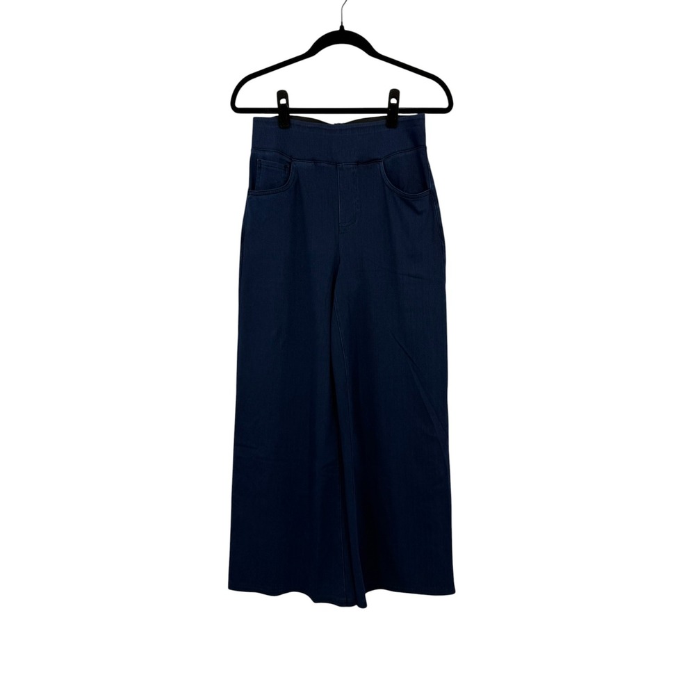 Halara Flex High Waisted Wide Leg Loose Jeans Denim Navy Blue Medium NWT - Picture 2 of 10